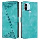 For Xiaomi Redmi A1+ / A2+ Dream Triangle Leather Phone Case with Lanyard(Green) - 1