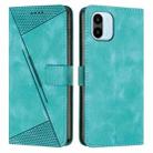 For Xiaomi Redmi A1 / A2 Dream Triangle Leather Phone Case with Lanyard(Green) - 1