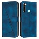 For Xiaomi Redmi Note 8 Dream Triangle Leather Phone Case with Lanyard(Blue) - 1