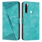 For Xiaomi Redmi Note 8 Dream Triangle Leather Phone Case with Lanyard(Green) - 1