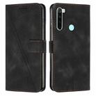 For Xiaomi Redmi Note 8 Dream Triangle Leather Phone Case with Lanyard(Black) - 1