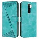For Xiaomi Redmi Note 8 Pro Dream Triangle Leather Phone Case with Lanyard(Green) - 1
