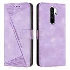 For Xiaomi Redmi Note 8 Pro Dream Triangle Leather Phone Case with Lanyard(Purple) - 1