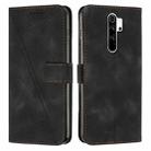 For Xiaomi Redmi Note 8 Pro Dream Triangle Leather Phone Case with Lanyard(Black) - 1