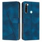 For Xiaomi Redmi Note 8T Dream Triangle Leather Phone Case with Lanyard(Blue) - 1