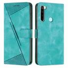 For Xiaomi Redmi Note 8T Dream Triangle Leather Phone Case with Lanyard(Green) - 1