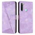 For Xiaomi Redmi Note 8T Dream Triangle Leather Phone Case with Lanyard(Purple) - 1