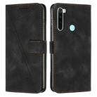 For Xiaomi Redmi Note 8T Dream Triangle Leather Phone Case with Lanyard(Black) - 1