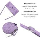 For Xiaomi Redmi Note 10 4G / Note 10S Dream Triangle Leather Phone Case with Lanyard(Purple) - 5