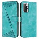 For Xiaomi Redmi Note 10 Pro / Note 10 Pro Max Dream Triangle Leather Phone Case with Lanyard(Green) - 1