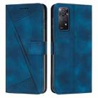 For Xiaomi Redmi Note 11 Pro 4G Global Dream Triangle Leather Phone Case with Lanyard(Blue) - 1