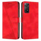 For Xiaomi Redmi Note 11 Pro 4G Global Dream Triangle Leather Phone Case with Lanyard(Red) - 1