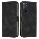 For Xiaomi Redmi Note 11 Pro 4G Global Dream Triangle Leather Phone Case with Lanyard(Black) - 1