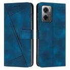 For Xiaomi Redmi Note 11E / Note 10 5G 2022 Dream Triangle Leather Phone Case with Lanyard(Blue) - 1