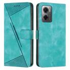 For Xiaomi Redmi Note 11E / Note 10 5G 2022 Dream Triangle Leather Phone Case with Lanyard(Green) - 1