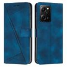 For Xiaomi Redmi Note 12 Pro Speed Dream Triangle Leather Phone Case with Lanyard(Blue) - 1