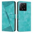 For Xiaomi 13T / Xiaomi 13T Pro Dream Triangle Leather Phone Case with Lanyard(Green) - 1