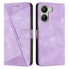 For Xiaomi Redmi 13C Dream Triangle Leather Phone Case with Lanyard(Purple) - 1