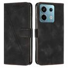 For Xiaomi Redmi Note 13 Pro 5G Dream Triangle Leather Phone Case with Lanyard(Black) - 1