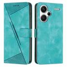 For Xiaomi Redmi Note 13 Pro+ Dream Triangle Leather Phone Case with Lanyard(Green) - 1