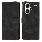 For Xiaomi Redmi Note 13 Pro+ Dream Triangle Leather Phone Case with Lanyard(Black) - 1