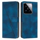 For Xiaomi 14 Pro Dream Triangle Leather Phone Case with Lanyard(Blue) - 1