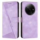 For Xiaomi Redmi A3 Dream Triangle Leather Phone Case with Lanyard(Purple) - 1