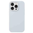 For iPhone 15 Pro Max Liquid Silicone Phone Case(Blue Grey) - 1