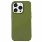 For iPhone 15 Pro Max Liquid Silicone Phone Case(Pine Green) - 1