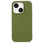 For iPhone 15 Plus Liquid Silicone Phone Case(Pine Green) - 1