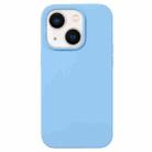 For iPhone 15 Liquid Silicone Phone Case(Azure Blue) - 1