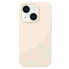 For iPhone 14 Plus Liquid Silicone Phone Case(Antique White) - 1