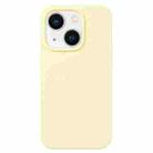 For iPhone 14 Plus Liquid Silicone Phone Case(Milky Yellow) - 1