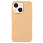 For iPhone 14 Plus Liquid Silicone Phone Case(Khaki) - 1