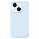 For iPhone 14 Plus Liquid Silicone Phone Case(Sky Blue) - 1