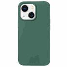 For iPhone 14 Liquid Silicone Phone Case(Clover Green) - 1