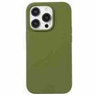 For iPhone 13 Pro Liquid Silicone Phone Case(Pine Green) - 1