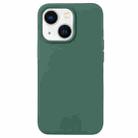 For iPhone 13 Liquid Silicone Phone Case(Clover Green) - 1