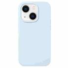 For iPhone 13 mini Liquid Silicone Phone Case(Sky Blue) - 1