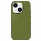 For iPhone 13 mini Liquid Silicone Phone Case(Pine Green) - 1