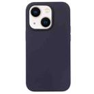 For iPhone 13 mini Liquid Silicone Phone Case(Berry Purple) - 1