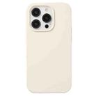 For iPhone 12 / 12 Pro Liquid Silicone Phone Case(Antique White) - 1