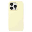 For iPhone 12 Pro Max Liquid Silicone Phone Case(Milky Yellow) - 1