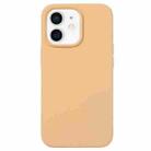 For iPhone 12 mini Liquid Silicone Phone Case(Khaki) - 1