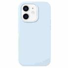 For iPhone 12 mini Liquid Silicone Phone Case(Sky Blue) - 1