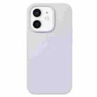 For iPhone 12 mini Liquid Silicone Phone Case(Blue Grey) - 1