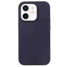 For iPhone 12 mini Liquid Silicone Phone Case(Berry Purple) - 1