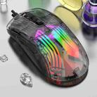 XUNFOX XYH20RGB Transparent 2400DPI RGB Light Wired Gaming Mouse, Cable Length: 1.2m(Black) - 1