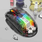 XUNFOX XYH20RGB 2.4G + BT + Wired Transparent 2400DPI RGB Light Gaming Mouse(Black) - 1