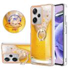 For Xiaomi Redmi Note 12 Pro+ Global Electroplating Dual-side IMD Phone Case with Ring Holder(Draft Beer) - 1